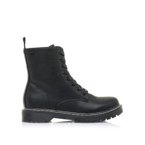 Botín Básico Estilo Militar Mustang 50192 Negro