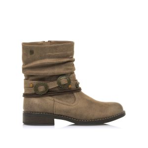 Botín estilo Boho Mustang 50491 Taupe